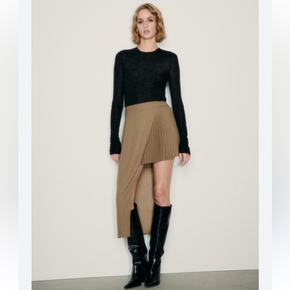 Zara Deconstructed Asymmetrical Skirt Size M - Picture 2 of 8